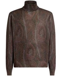 Etro - Pull Paisley À Col Roulé, Homme, Taille - Lyst
