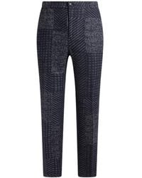 Etro - Wool-Blend Patchwork Trousers - Lyst