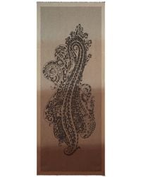 Etro - Jacquard Scarf With Placed Paisley Motif - Lyst