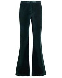 Etro - Flared Stretch Cotton Velvet Trousers - Lyst
