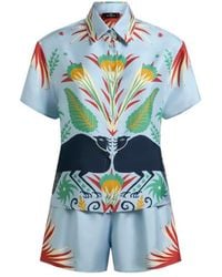 Etro - X Tabby Booth Silk Pyjamas With Placed Print - Lyst