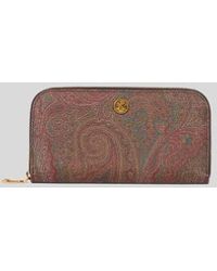 Etro - Arnica Zip-Around Wallet - Lyst