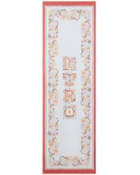 Etro - Silk Scarf With Logo And Floral Paisley Motif - Lyst