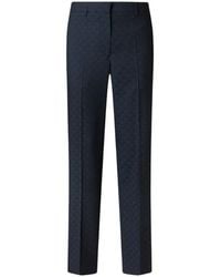 Etro - Straight-Leg Wool Jacquard Trousers With Palm Motif - Lyst