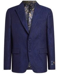 Etro - Jacquard Single-Breasted Jacket With Paisley Motif - Lyst