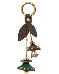 Etro - Leather And Arnica Charm With Flowers And Leaves - Lyst
