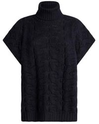 Etro - Wool-Blend Turtleneck Sweater With Paisley Detailing - Lyst