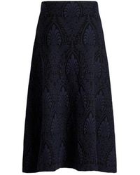 Etro - Gonna Lunga Jacquard Con Motivo Medaglioni, Donna, Taglia - Lyst