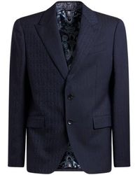 Etro - Wool Jacquard Blazer - Lyst