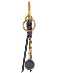 Etro - Nappa Leather Charm With Chain And Pegaso Coin - Lyst