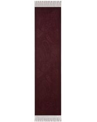 Etro - Wool Jacquard Scarf With Floral Paisley Motif - Lyst