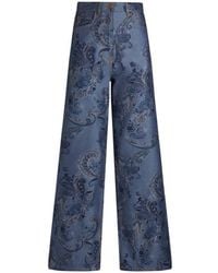 Etro - Baggy Jacquard Jeans - Lyst