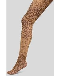 Etro - Animal-Patterned Tights - Lyst