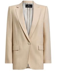 Etro - Wool Jacquard Single-Breasted Jacket With Paisley Motif - Lyst