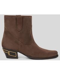 Etro - Suede Ankle Boots - Lyst