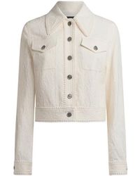 Etro - Cropped Paisley Jacquard Jacket - Lyst