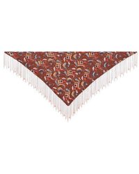 Etro - Triangular Lace Scarf With Beads - Lyst