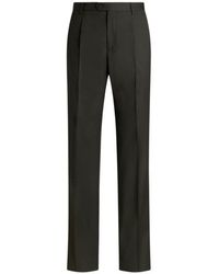 Etro - Cool Wool Trousers With Crease Detail - Lyst