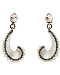 Etro - Paisley Earrings With Pearls - Lyst