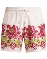 Etro - Swimsuit With Placed Floral Print - Lyst
