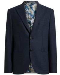Etro - Single-Breasted Jersey Jacket With Peak Lapels - Lyst