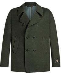 Etro - Peacoat Aus Wolle Und Kaschmir, Herren, Größe - Lyst