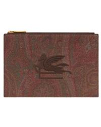 Etro - Pouch Aus Arnica Mit Pegaso Mittelgross, Damen - Lyst