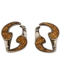 Etro - Dual-Finish Paisley Earrings - Lyst