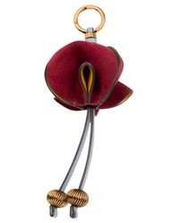 Etro - Suede Flower Charm - Lyst