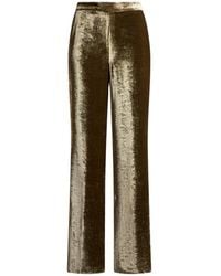 Etro - Velvet Palazzo Trousers - Lyst