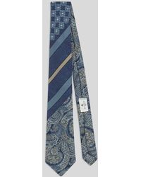 Etro - Silk Jacquard Tie With Patchwork Design - Lyst