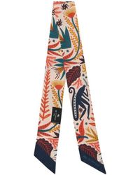 Etro - X Tabby Booth Silk Twill Paisleyina With Placed Print - Lyst