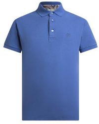 Etro - Cotton Polo Shirt With Pegaso - Lyst