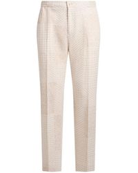 Etro - Wool-Blend Patchwork Trousers - Lyst