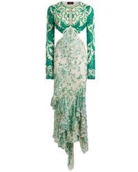 Etro - Robe Midi Brodée De Paillettes, Femme, Taille - Lyst