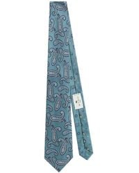 Etro - Silk Jacquard Tie With Two Motifs - Lyst