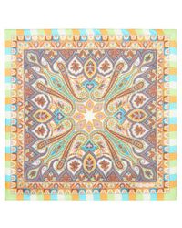 Etro - Pocket Square With Floral And Medallion Print - Lyst