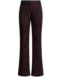 Etro - Jacquard Trousers With Floral Medallion Motif - Lyst