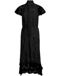 Etro - Robe Midi En Mousseline À Fils Coupés, Femme, Taille - Lyst