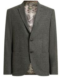 Etro - Single-Breasted Knit Jacket With Chevron Motif - Lyst