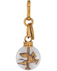 Etro - Charm Sfera Con Pegaso, Donna - Lyst