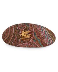 Etro - Oval Paisley Clip With Pegaso - Lyst