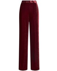 Etro - Velvet Palazzo Trousers - Lyst