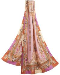 Etro - Schal Mit Barock-Muster, Herren - Lyst