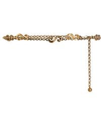 Etro - Chain Belt With Paisley Appliqués - Lyst