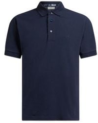 Etro - Cotton Polo Shirt With Pegaso - Lyst