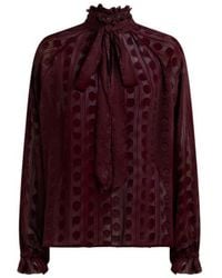 Etro - Jacquard Blouse With Silk Scarf And Fil Coupé Motif - Lyst