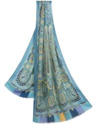 Etro - Sciarpa Con Motivo Paisley, Uomo - Lyst