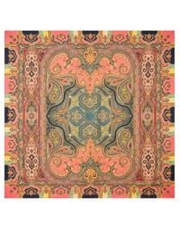 Etro - Wool And Silk Shawl With Print - Lyst