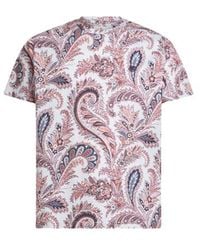 Etro - Floral Paisley T-Shirt - Lyst